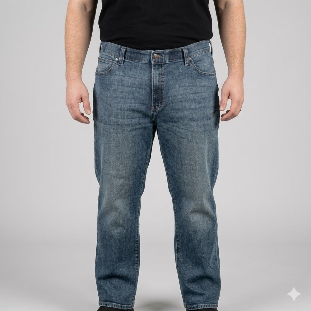Lee Extreme‎ Motion Relaxed Straight Leg Jeans 48x30 Medium Wash